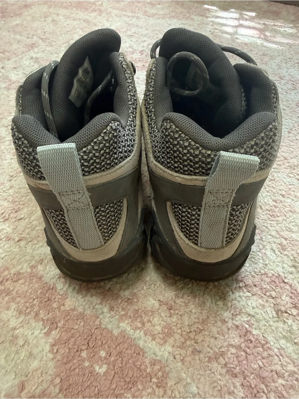 Merrell Women's Gray and Tan Athletic Hiking Shoes. Waterproof.